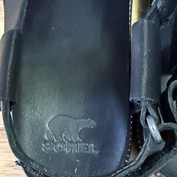 Sorel Black women's Sandals - Picture 2 of 8